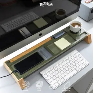Keyboard Aksesoris | Organizer desk | Meja | Rak penyimpanan kayu