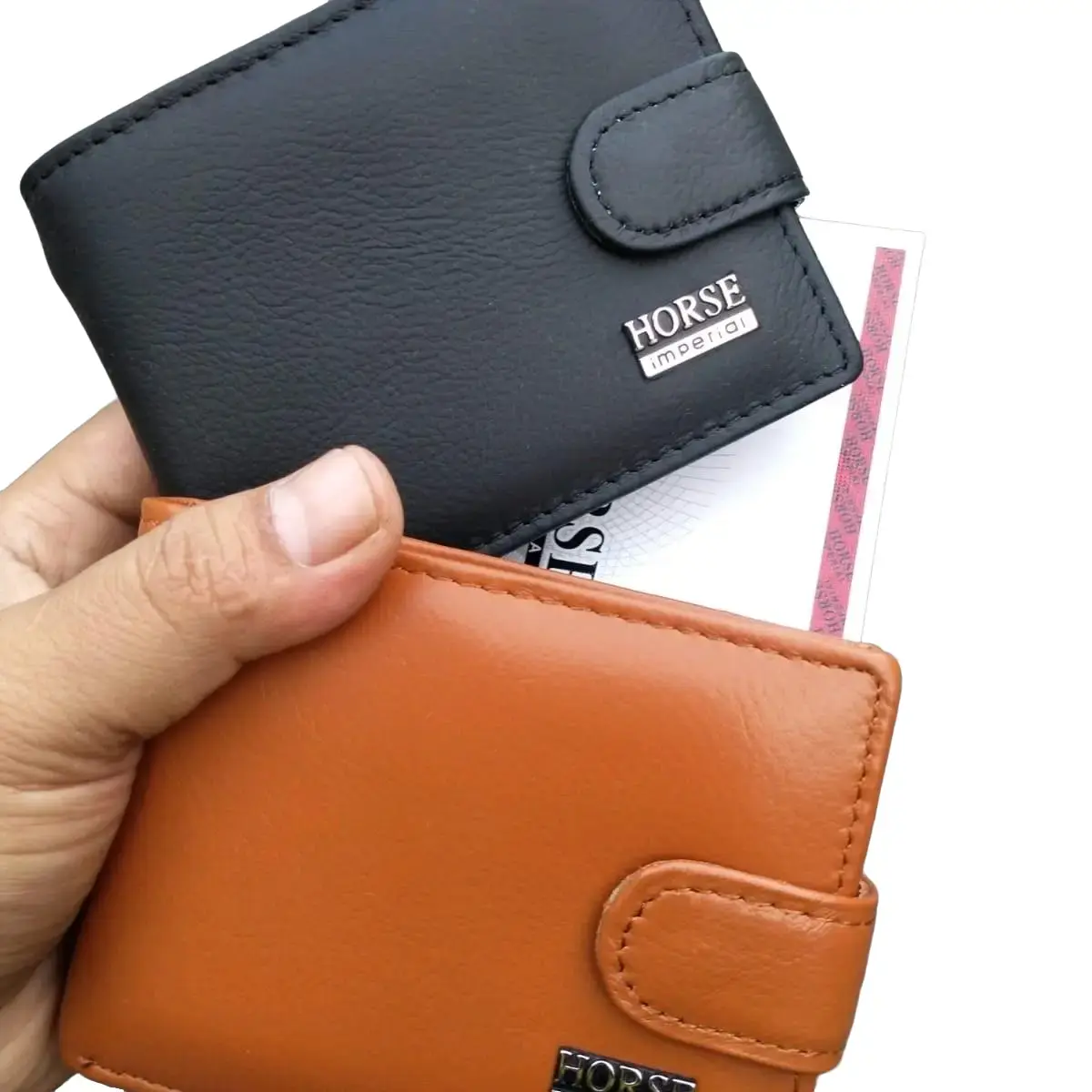 DOMPET IMPERIAL KANCING MINI KULIT ASLI  UNISEXS Pria