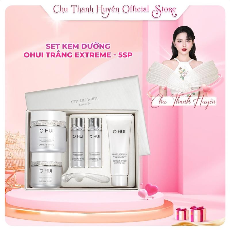 ( C302) SET KEM DƯỠNG ohui extreme white 5 sản phẩm