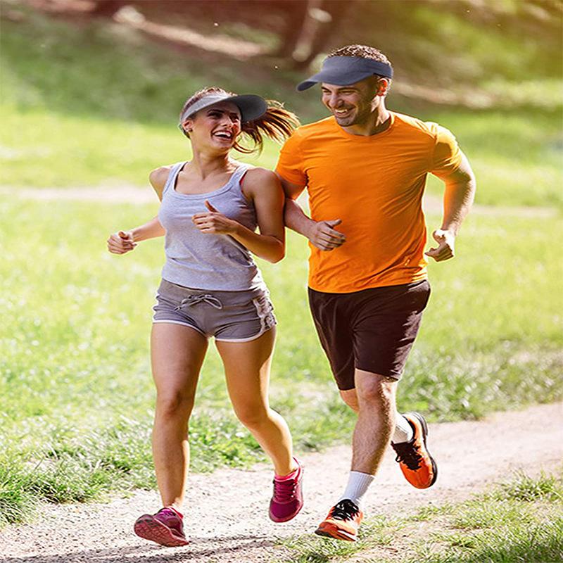 Tennis Caps Unisex Men Women Summer Sun Hat Solid Color Breathable Sun Protection Outdoor Fishing Cycling Running Visor Caps 1