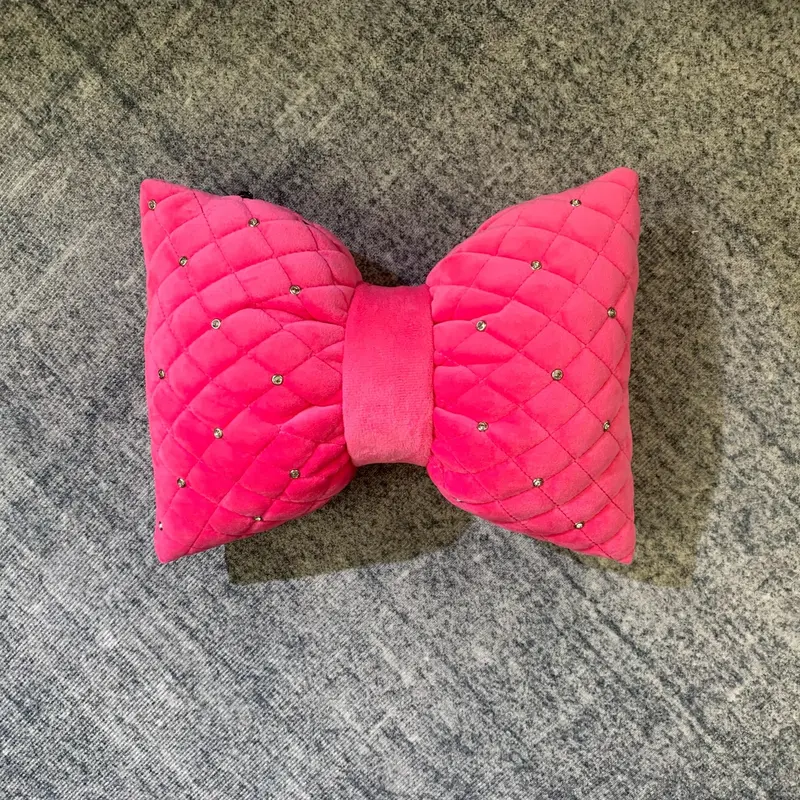 Rhinestone Decor Car Headrest Pillow, Cute Car Neck Pillow, Car Interior Accessories for Women 4
