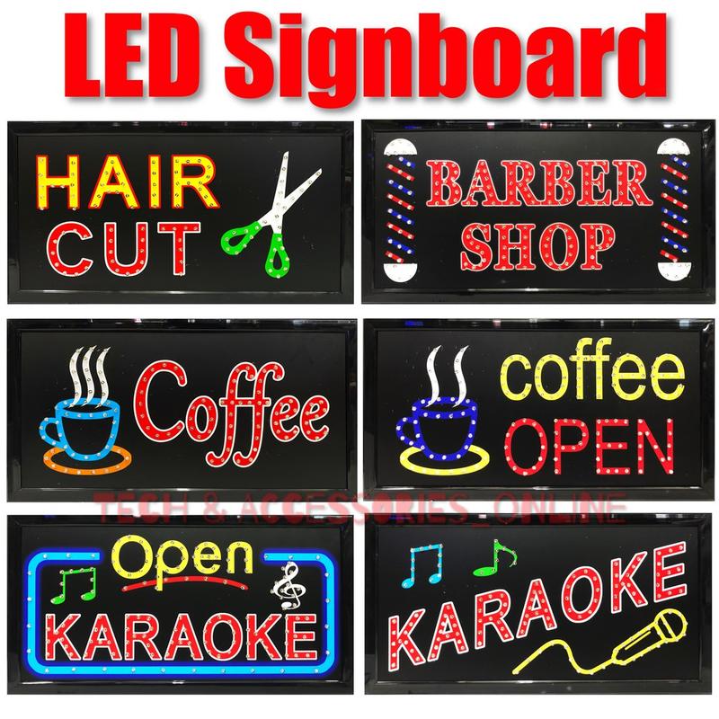 LED Signboard Display Light with Metal Hang Chain for Cafe Bar - TikTok ...