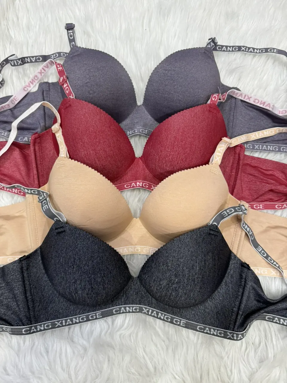 sét 3 áo lót, áo ngực đệm mút mỏng bàn tay 3cm dành cho v1 nhỏ lép Nhung Nữ áo  ngực độn