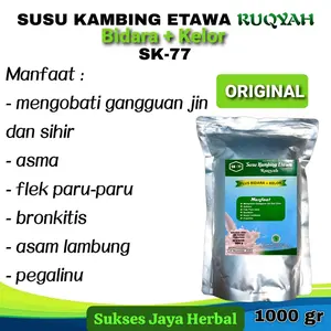 BARU MINUMAN SUSU KAMBING ETAWA SK77 RUQYAH BIDARA DAN KELOR RASA ORIGINAL TERAPI PARU,ASMA,FLEK,TBC,OSTEOPOROSIS
