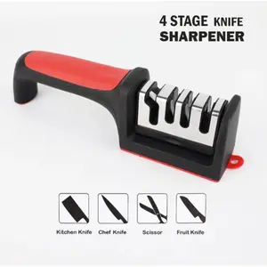 Pengasah asah Pisau Gunting Dapur Knife Sharpener Swift Sharp Alat Penajam Benda Tumpul / Pengasah Pisah Dapur 4 in 1 4 Model Alat Asahan Pisau Gunting Penajam Pisau Sayur Dapur