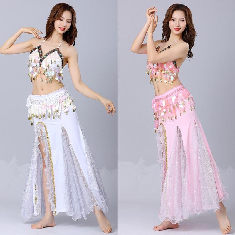 Trang Phục Biểu Diễn Cho Người Lớn Khiêu Vũ Ấn Độ, Trang Phục Biểu Diễn Múa Bụng, Váy Nữ, Bộ Đồ Ngoại Cỡ Phong Cách Sexy Và Kỳ Quặc, Năm 2024 4