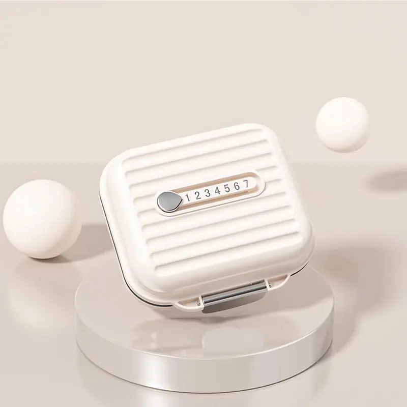 Portable Pill Box, 7 Grid Sub-packaging Pills Sealed Storage Box, Simple Moisture-proof Medicine Storage Box, Vitamin & Pill Organizer for Travel & Daily Use 6