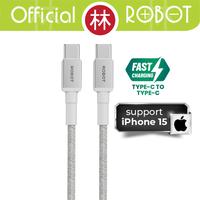 Gambar Robot RSCC120 Kabel Cable Data Type C To Type C 60W 1.2m Fast Charging - RSCC120 120 cm dari Liem Group Kota Administrasi Jakarta Barat 1 Tokopedia