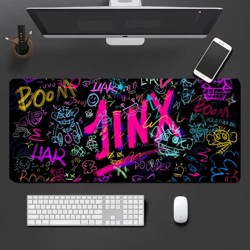 Graffiti Text Personalized Mouse Pad Large Esports Game Desk Pad Computer Office Keyboard Pad Male and Female