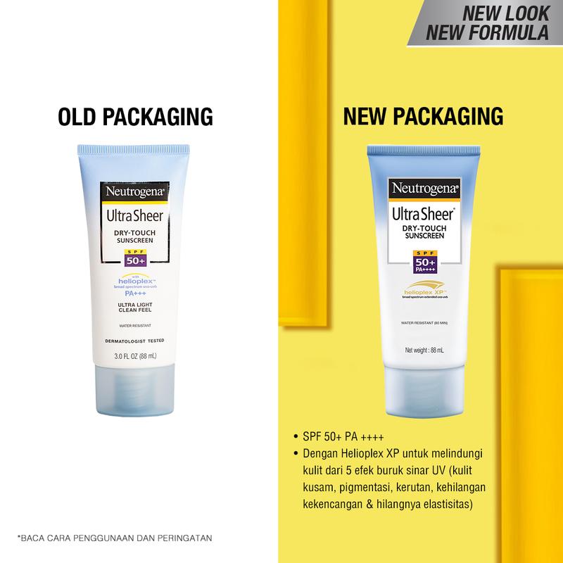 NEUTROGENA Ultra Sheer Dry 88ml - Touch Sunscreen SPF 50 - Sunblock Wajah 2