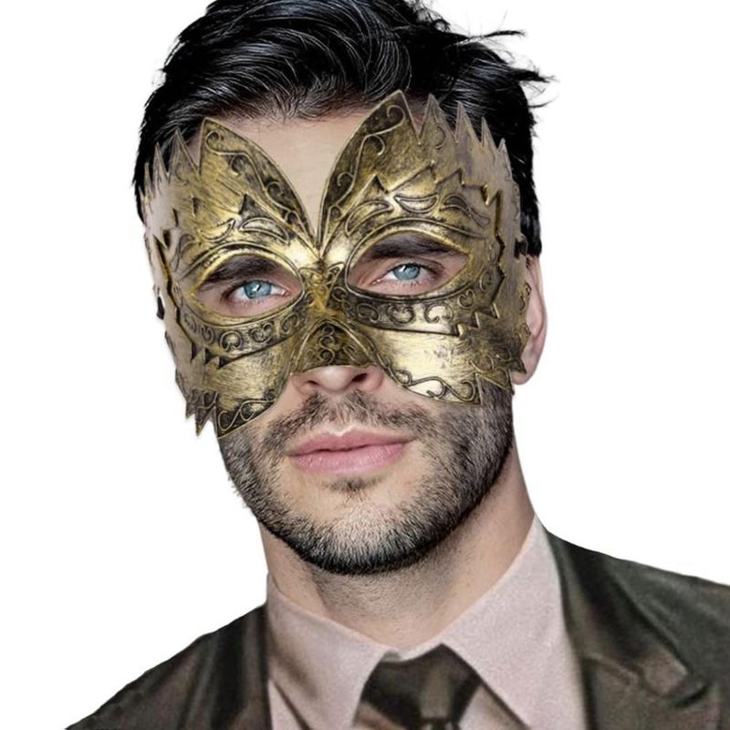 Product Introduction of Topeng Penyamaran, Boleh Laras, Topeng Askar Roman Vintaj Baru, Aksesori Pesta Cosplay dan Rave, Topeng Mata Opera Hantu 15