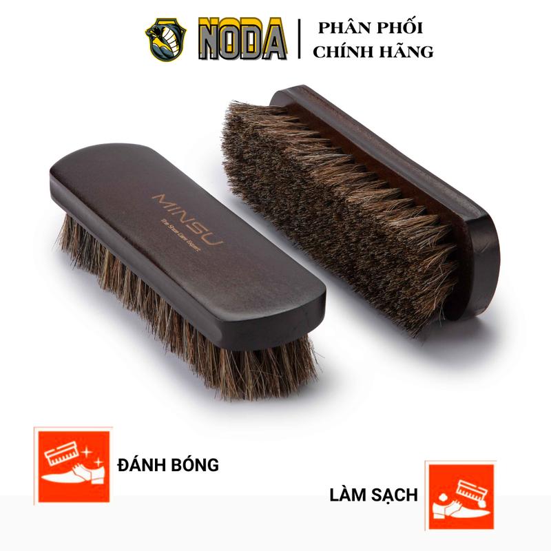 Bàn Chải Đánh Giày Lông Ngựa Cao Cấp MINSU M2421 Chuyên Dùng Vệ Sinh Giày Sneaker Giày Da Lộn Nubuck - Loại Lớn