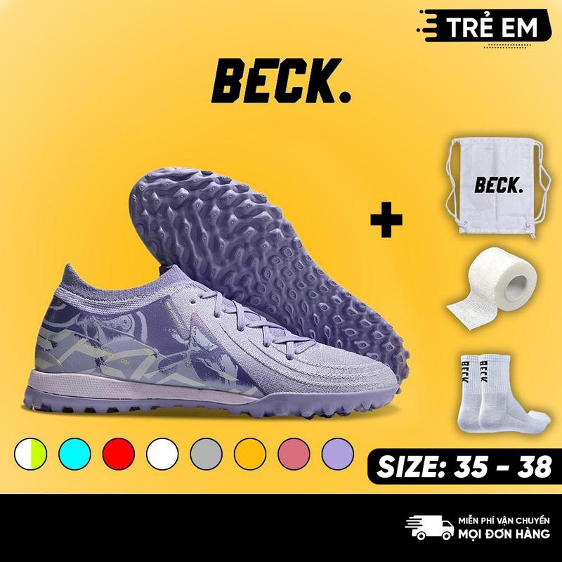 Giày Bóng Đá Trẻ Em Fan Tom GX2 Elite Cổ Lửng, Đế Đinh TF, Bám Sân, Các Màu Sắc, Sân Cỏ Nhân Tạo