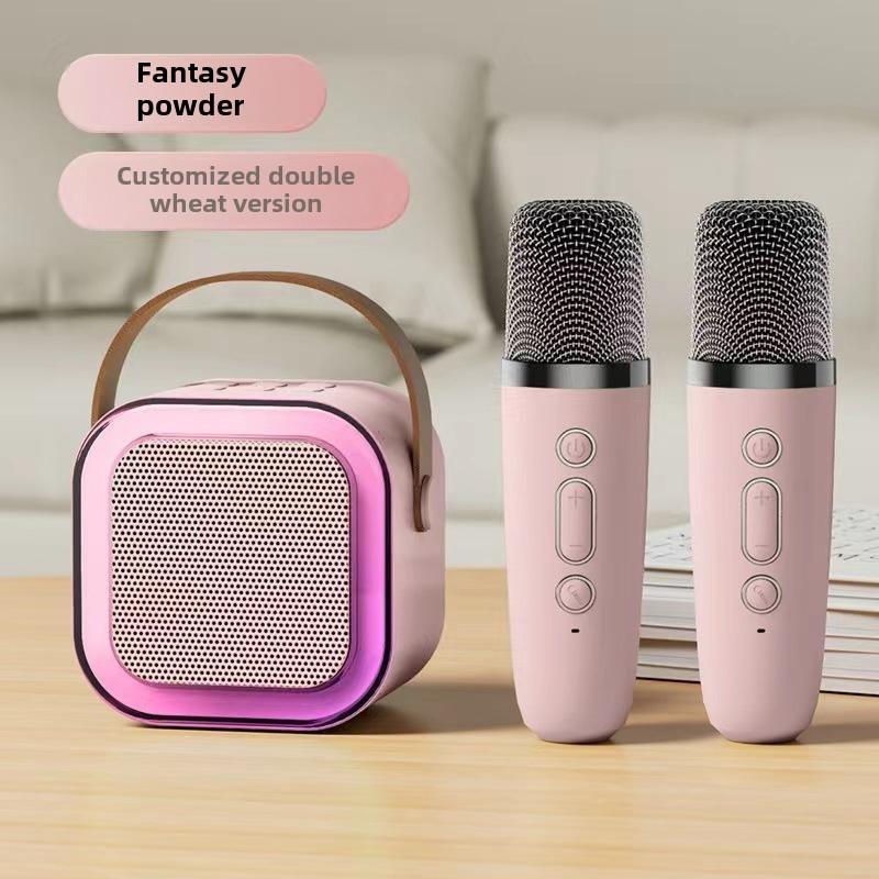 New Bluetooth speaker, microphone, all-in-one handheld small speaker, home portable outdoor karaoke Bluetooth small speaker 2