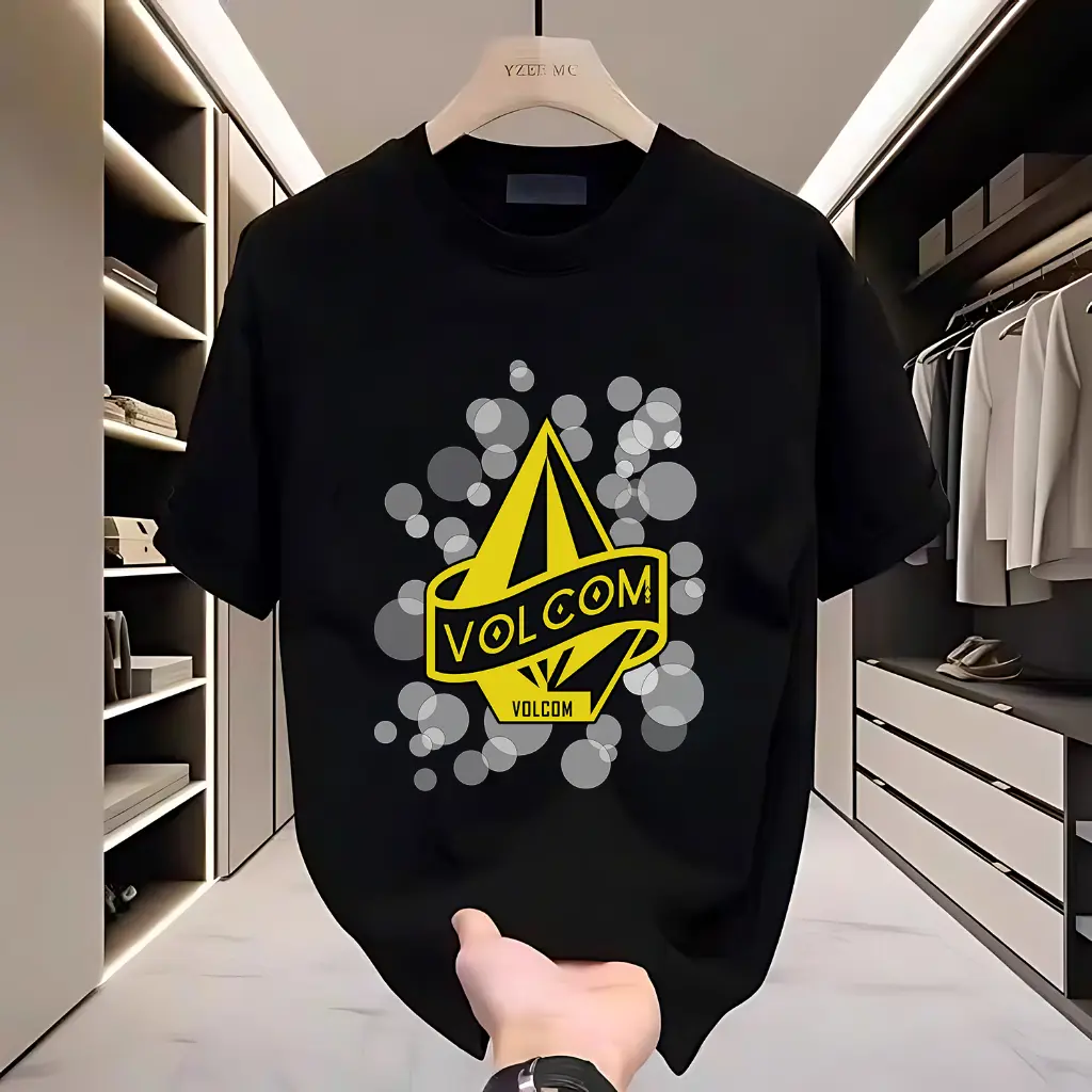 Baju Kaos new  Kaos V Hitam dengan Hiasan Kuning 0306 Premium-Import// fit Kaos//Baju Kaos Branded//Mirror Men's and women's t-shirts-004Pakaian Berkualitas kaos  Dasar Pria Kaos Santai Kaos Hipster Kaos yang dicetak t-shirt  Pria&Wanit Kaos Gaya Liburan