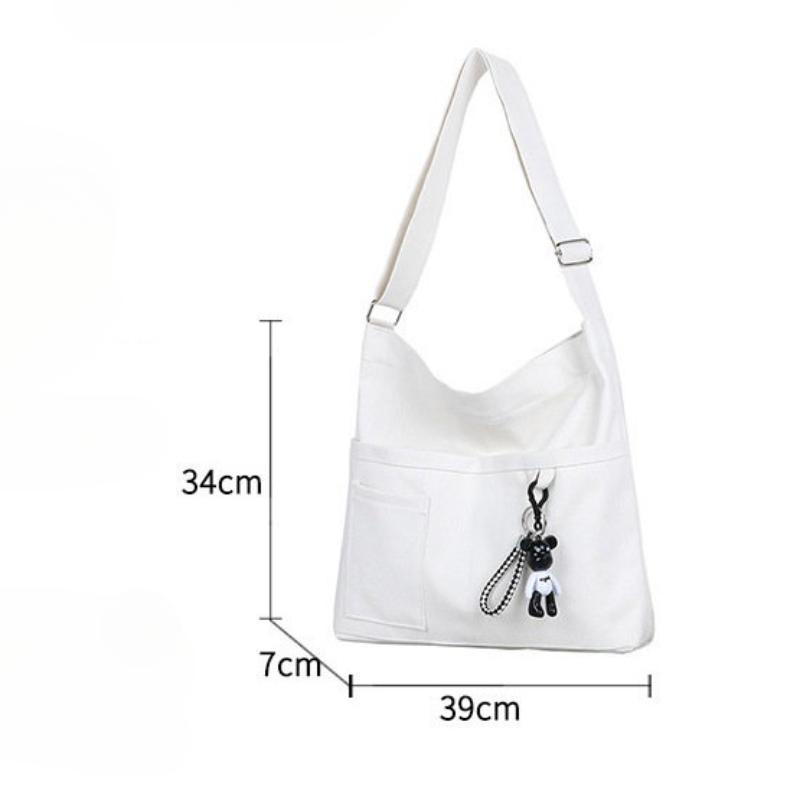 Product Introduction of Canvas Bag Female Messenger Korean Female Students black shoulder bag 0