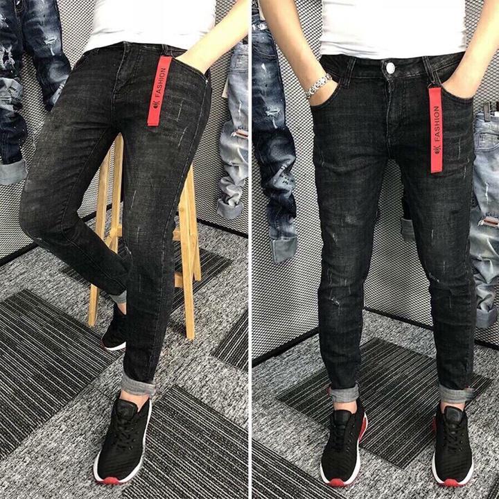 Quần jean nam xám than wash bạc màu DN310 Menswear Denim