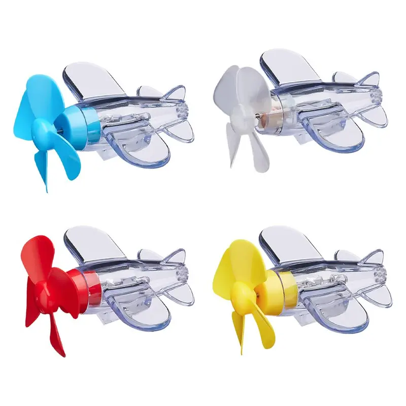 Đồ Trang Trí Mũ Bảo Hiểm Máy Bay Nhỏ Đèn LED Xe Đạp Điện, Đồ Trang Trí Xe Máy Năng Lượng Gió Phát Sáng, Thiết Kế Máy Bay Nhỏ 1