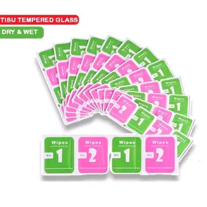 100 Set - Tissue Pembersih Kaca Layar HP/Camera/Peralatan Elektronik Lainnya - Tisu Tempered Glass Wipes