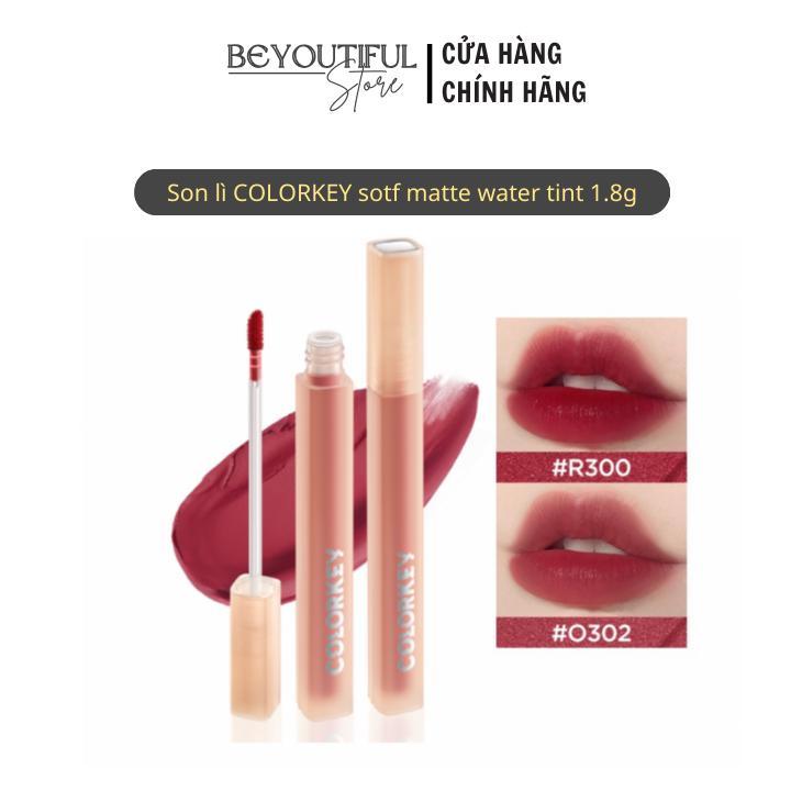 Son Kem Lì COLORKEY Dạng Nước Hiệu Ứng Làm Mờ Môi Mịn Lì Lâu Trôi 1.8g