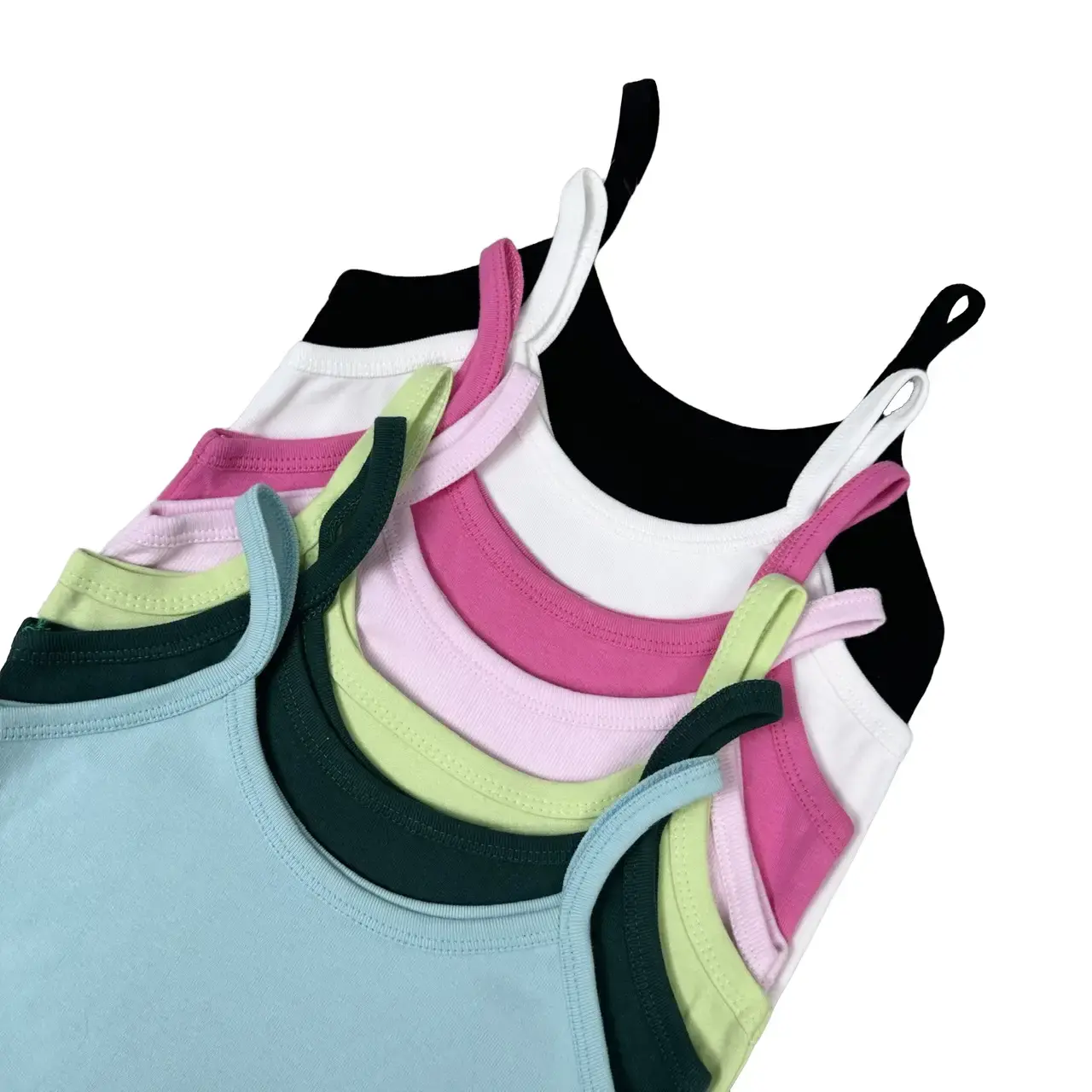 (Được chọn màu)*** Áo thun nữ 2 dây mát mẻ từ 40-65kg Top Women soft  shorts áo  2 Cổ Tròn