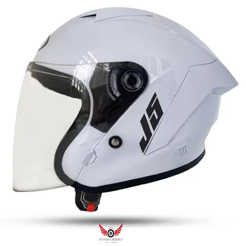Helm J5 Mla Cerberus Solid Grey Stone/Helm Half Face Pria Wanita Dewasa SNI 3