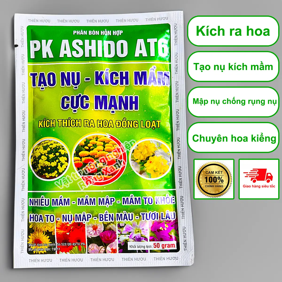 Phân bón kích ra hoa tạo mầm hoa tạo nụ mập nụ chống rụng hoa TNKMTH50