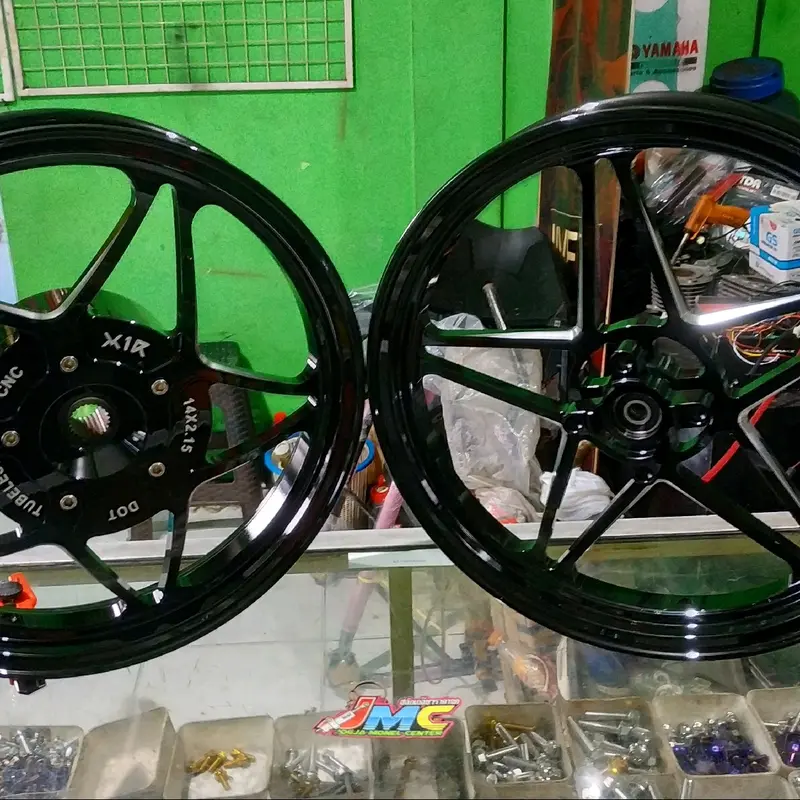 Velg X1R Bintang Ring 14 Black Full CNC for Vario 125/150 Old & New Gen 1 & Gen 2 0
