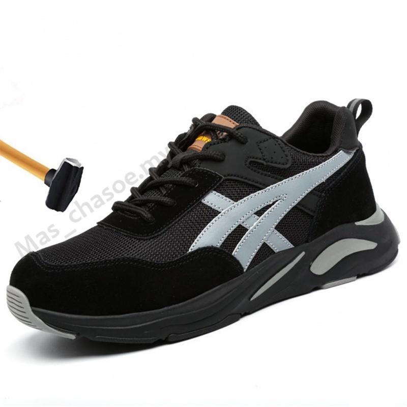 Ultra Light safety shoes work shoes anti-smashing anti-stabbing wear men's/women's protective shoes summer deodorant breathable comfortable steel shoes sports Kevlar mid-sole ZEWE 1