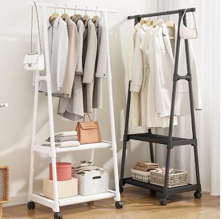 Giá Treo Quần Áo Chữ A YKA HOUSE Có Bánh 2 Tầng Vừa Treo Quần Áo Vừa Để Đồ Giày Dép Trang Trí Decor Phòng Mẫu Mới 2023 kệ  ráp giant  reo ketreodo