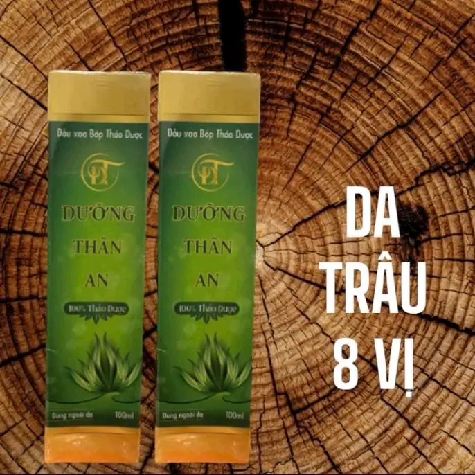 2 chai dầu xoa bóp Dưỡng thân an tặng Da trâu 8 vị thiên nhiên 2 lít 1