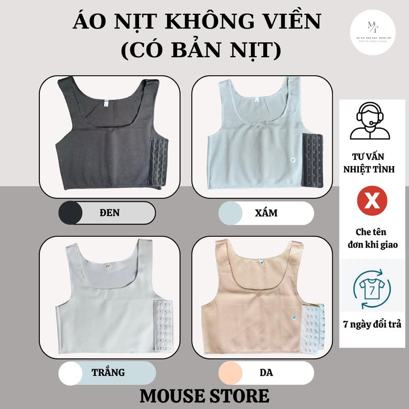 Áo Nịt Tomboy loại Không Viền [Mua 3 TẶNG 2 QUẦN LÓT ] { MUA 4 TẶNG 1 BOXER] Top áo  tạo áo  ngực Navy