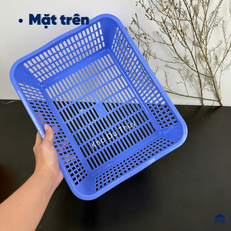 COMBO 5 CÁI Rổ nhựa chữ nhật cao 34 x 27.6 x 12.3 cm đựng đồ đa năng 1