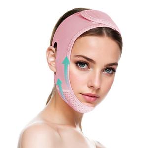 女性用二重あご用Vラインリフトマスク（チンストラップ付き）、フェイススキンケアリフティングベルト、美容・パーソナルケア製品