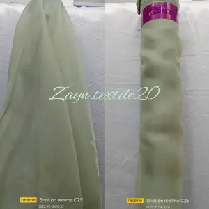 Kain Organza Silk / Bahan Organza Polos Silk Premium / Harga Setengah Meter (0,5m)