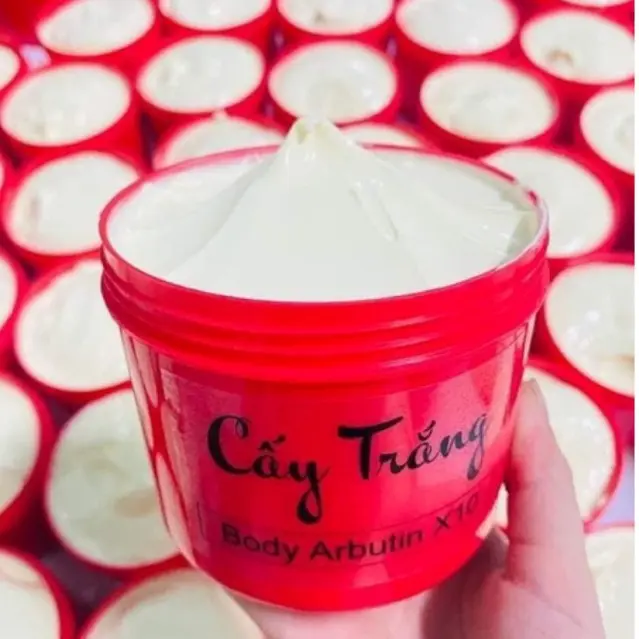 Kem Body Cấy Trắng Arbutin x10 500g Kháng Nước 100% kem ủ siêu trắng 2