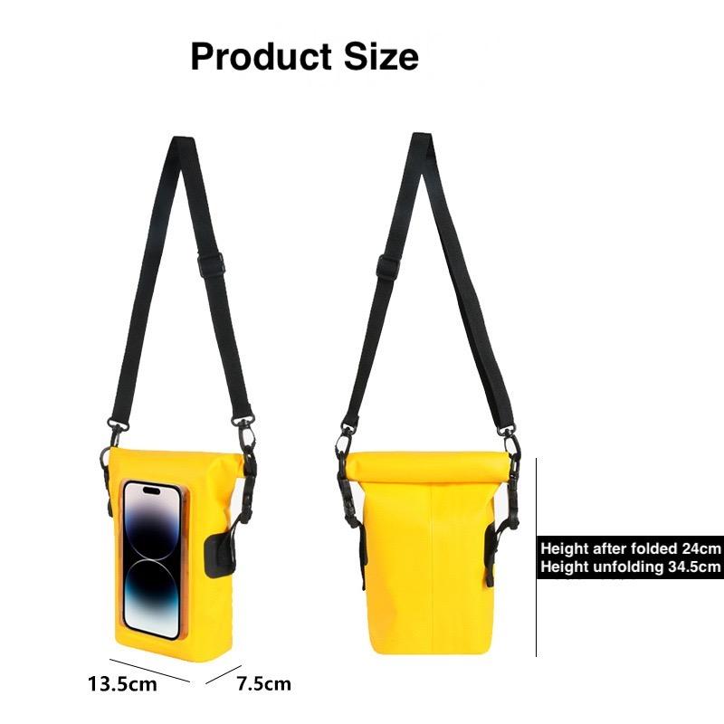 Product Introduction of Outdoor mobile phone water-proof shoulder bag waterproof Drybag seaside beach swimming drifting 2L crossbody bag fashion PVC waterproof bag bag 0