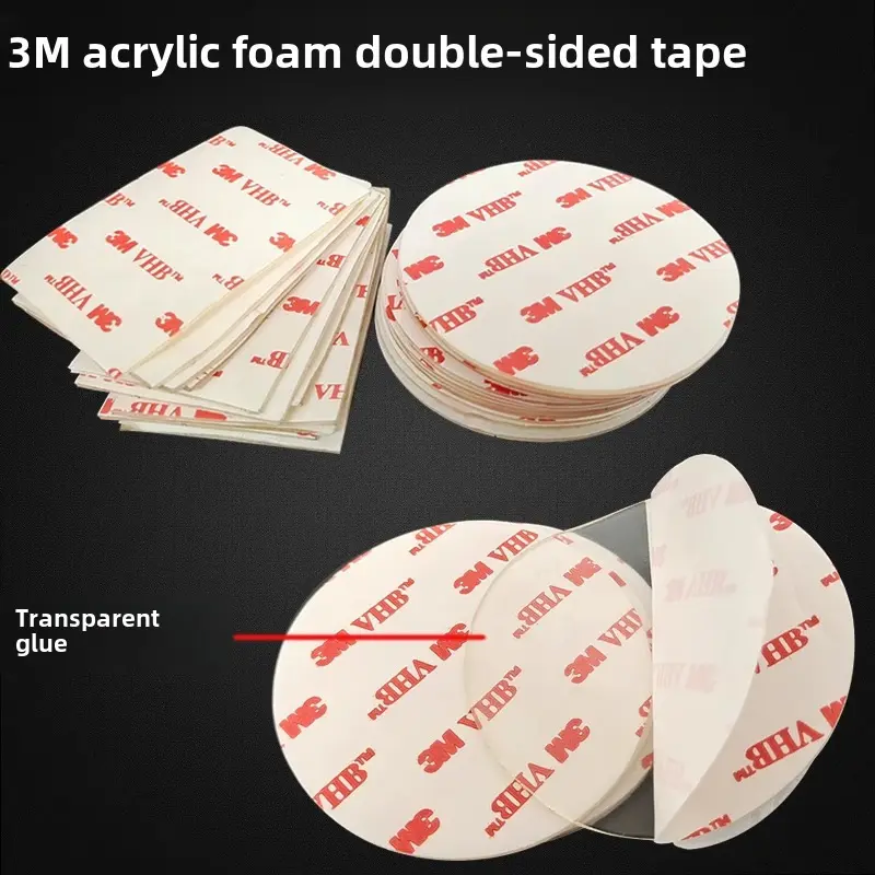 30pcs 3M No-Trace Strong Double-Sided Tape EVA Foam High Adhesion Household Strong Fixing Wall Hook High Temperature Resistant Super Sticky No-Trace Wall Sticker