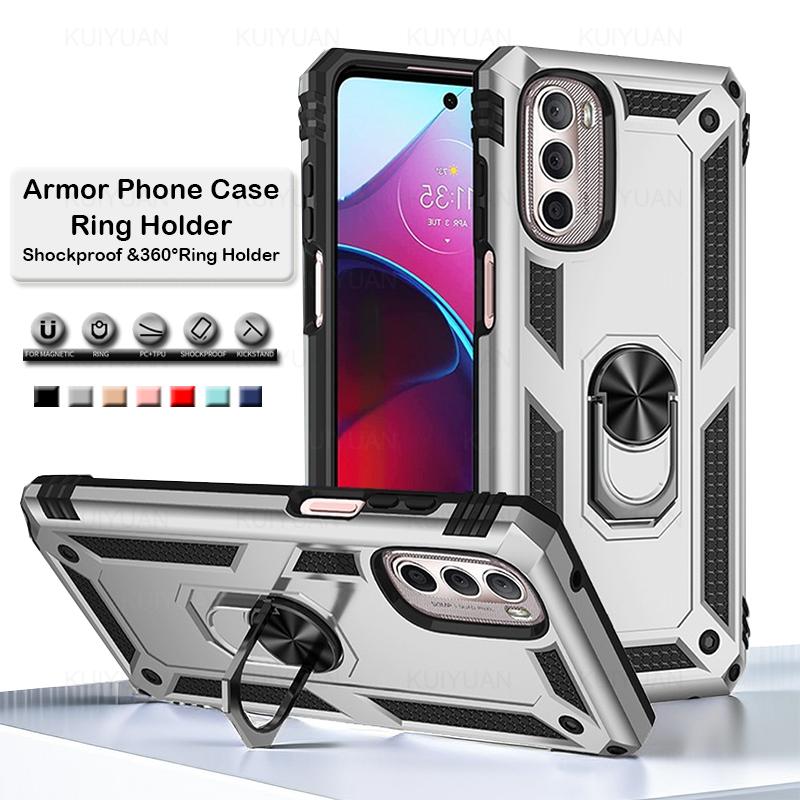Ốp Chống Sốc Có Áo Giáp Cho Motorola Moto G Stylus 2021 2022 2023 4G 5G, Giá Đỡ Nhẫn, Ốp Silicon Mềm TPU, Giá Đỡ Cứng PC, Ốp Lưng Điện Thoại