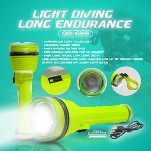 Senter Selam Diving ipx8 Rechargeable Waterproof IPX8 QB-656