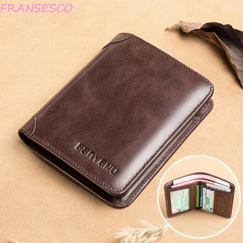 Dompet Lipat, Bahan Kulit, Warna Pepejal, Dompet Pendek Lelaki ...