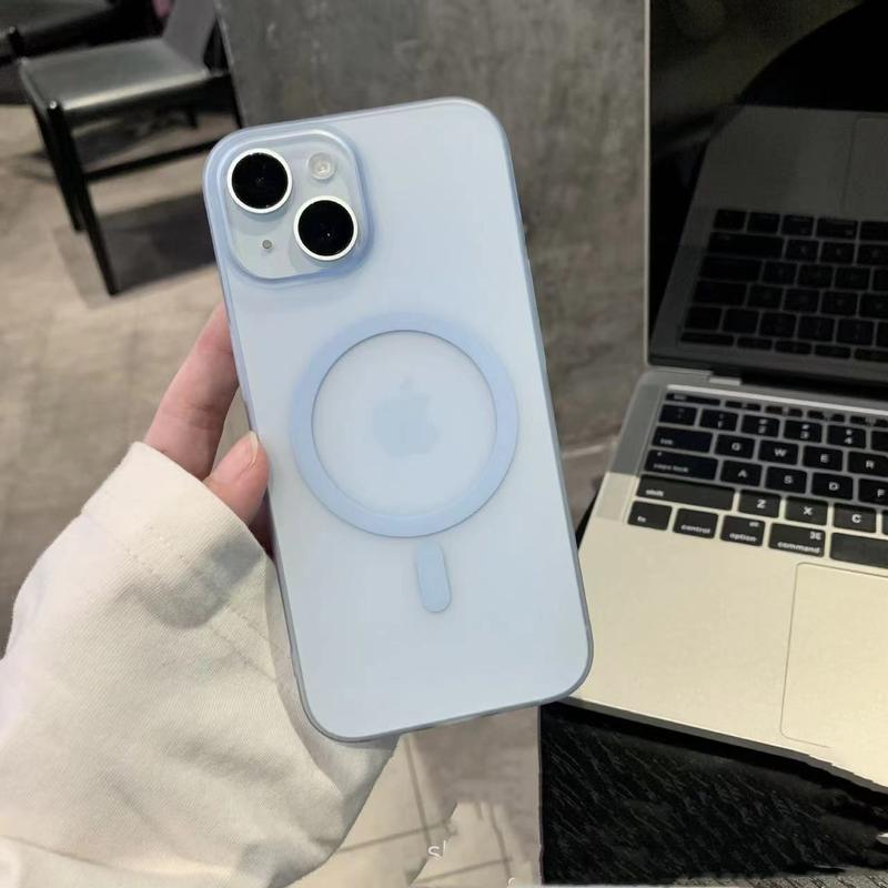 Product Introduction of Applicable to Apple 15 mobile phone case PC ice mist magnetic suction 14 ultra-thin matte iPhone13 skin feeling all-inclusive 12promax 0