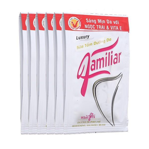 48 Gói Sữa tắm Ngựa Familiar dưỡng trắng da gói 5ml*48