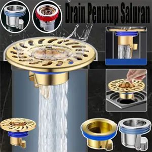 Katup Penutup Saluran Air Saringan Pembuangan/  Drain Penutup Saluran  Dapur Penutup Lubang  Air Kamar Mandi Anti Serangga & Bau Floor