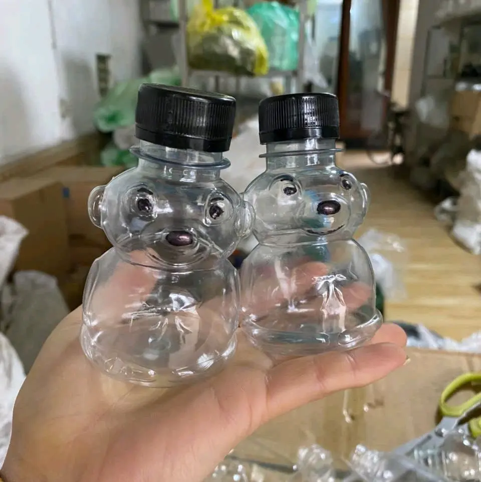 120k/100 chai nhựa PET nguyên sinh hình con gấu dung tích 120ml