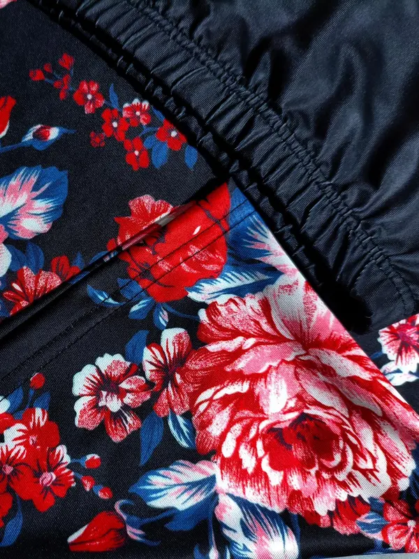 【Plus Size】Floral Print Pencil Skirt, Elegant Fashion Casual Knee Length Skirt for Daily Outdoor Wear, Women Plus Clothing for All Seasons 6