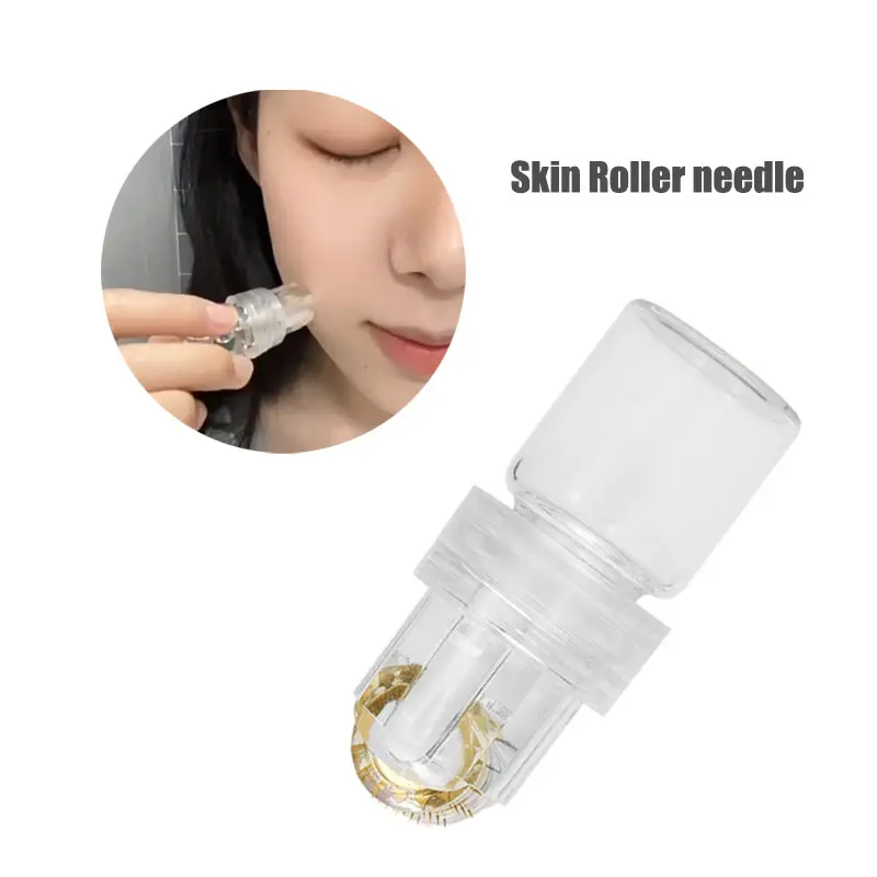 64 Pins Hydra Roller Microneedle Serum Meso Injection Face Skin Tightening