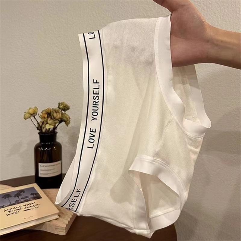 Quần Lót Cotton Cho Nữ, cạp vừa, Mềm Mại Và Thoáng Khí, Cỡ Lớn, Quần Lót Nữ, Thiết Kế Chữ Cái, Không Đường May, Thích Hợp Cho Bé Gái 1