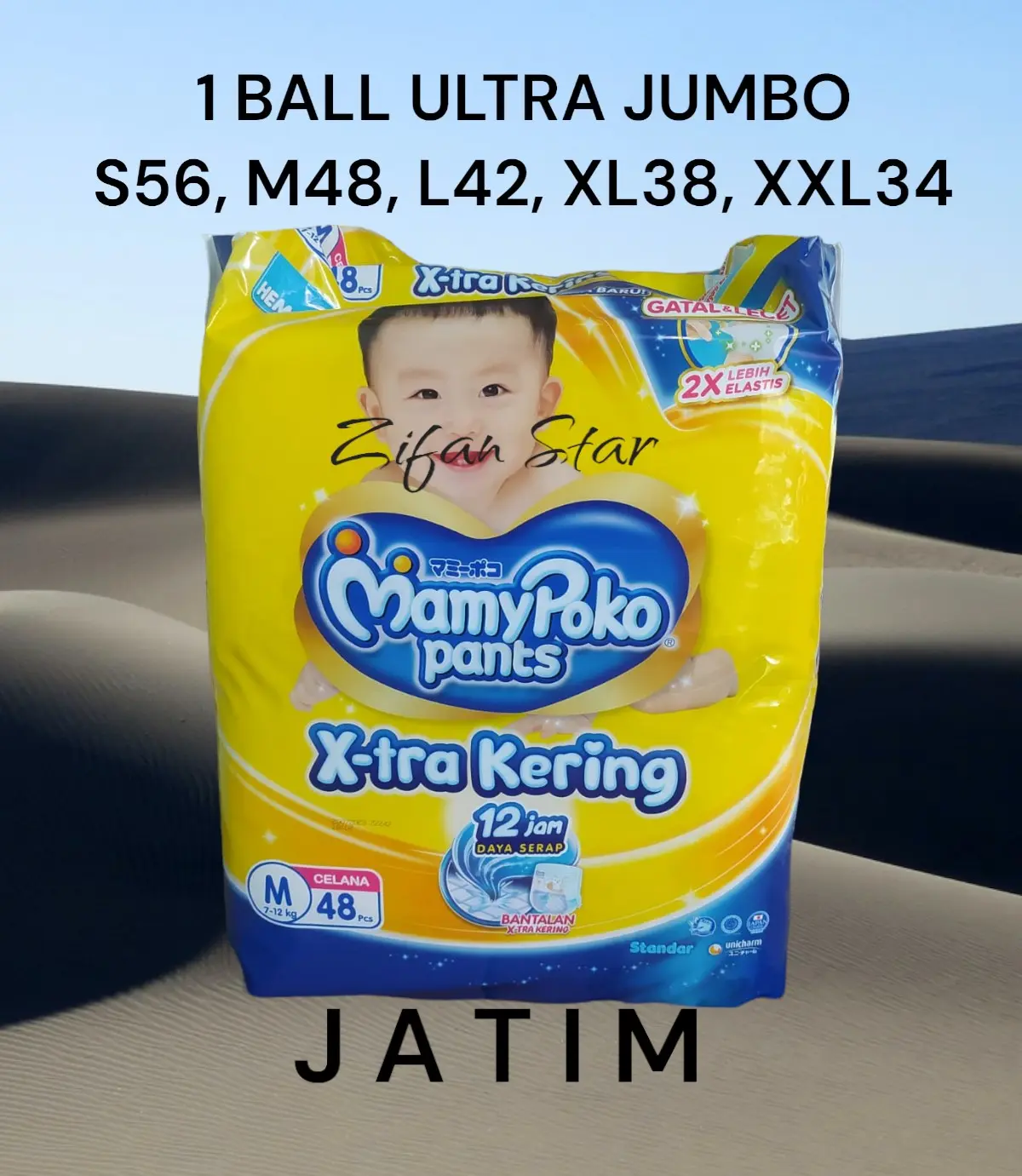 1 BALL MAMY POKO ULTRA JUMBO S58, M50 DAN L44 JAWA TIMUR