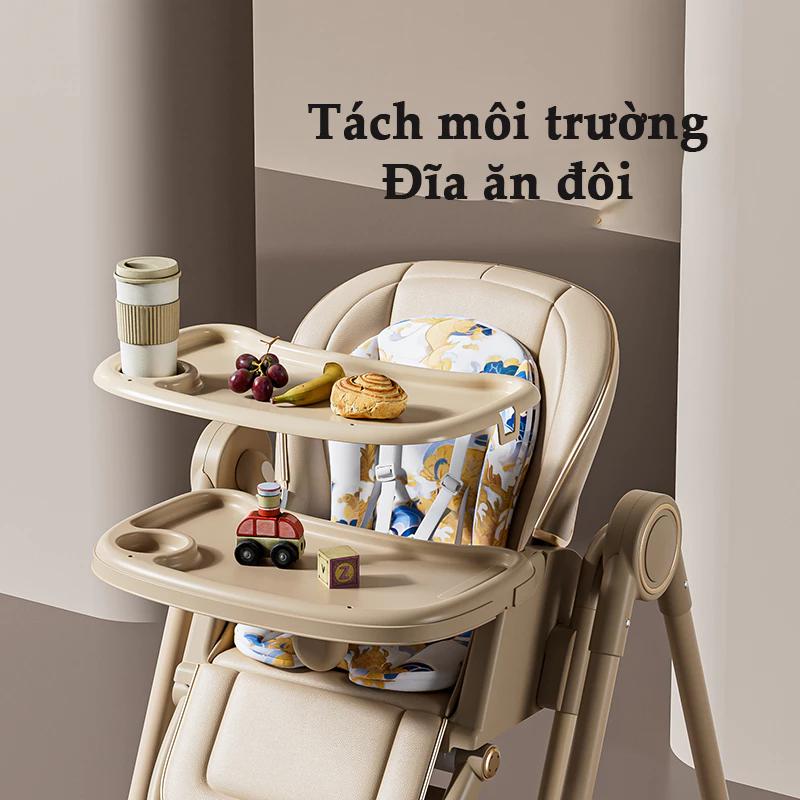 Ghế ăn dặm cao cấp đa năng,Có thể điều chỉnh độ cao, chất liệu an toàn, có thể gấp gọn, tựa lưng có thể điều chỉnh portable  high ghế  ăn Voi 3